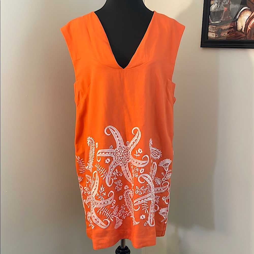 Maeve Embroidered Tunic Dress-size 14